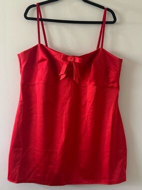 Victoria's Secret Red Satin Cami Top